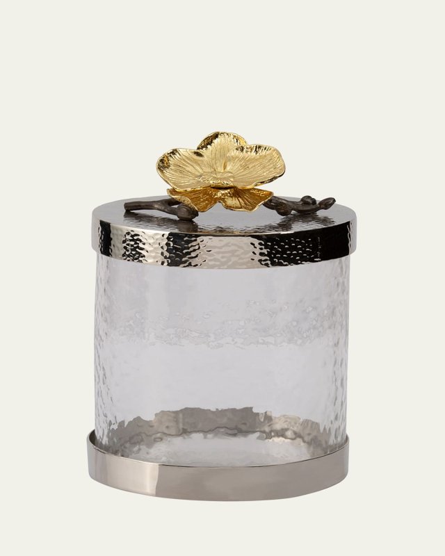 Gold Orchid Small Canister